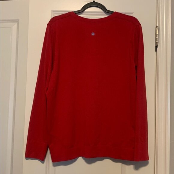 Lululemon Athletica Swiftly Relaxed Red Long Sleeve Top, Size 12, NWT - Picture 4 of 5